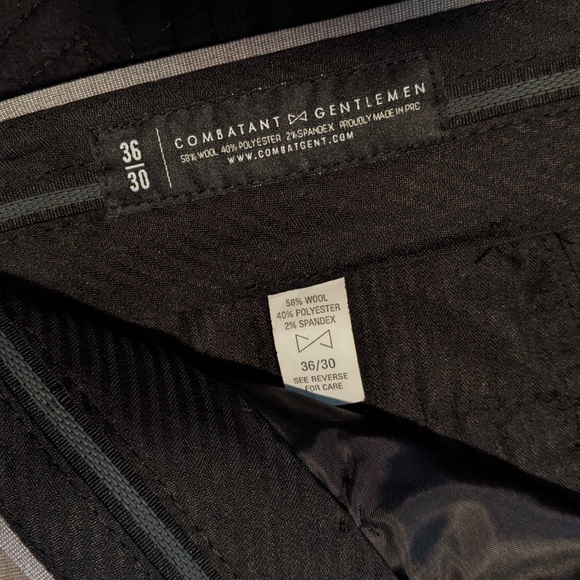 Combatant Gentlemen - Men's Dress Slacks Pants Trousers - light gray 36/30 NWOT - Picture 4 of 9